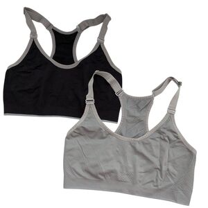 2 Puma Racerback Sport Bras With Adjustable Straps
